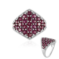 Bague en argent et Grenat Rhodolite
