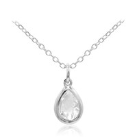 Collier en argent et Topaze blanche