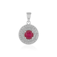 Pendentif en argent et Rubis de Madagascar
