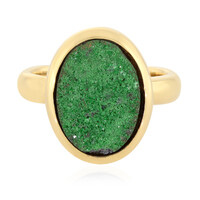 Bague en argent et Uvarovite