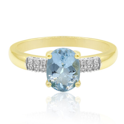 Bague en or et Aigue-marine de Medina