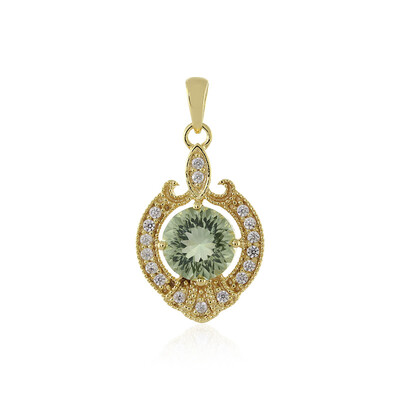 Pendentif en argent et Améthyste verte