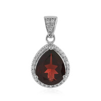 Pendentif en argent et Grenat du Mozambique