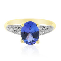 Bague en or et Tanzanite AAA (de Melo)