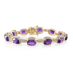 Bracelet en argent et Améthyste de Zambie