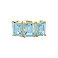 Bague en argent et Topaze bleu ciel