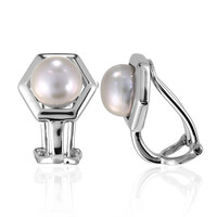 Clip d'oreille en argent et Perle de culture d'eau douce