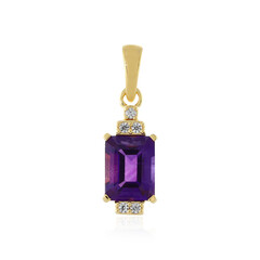 Pendentif en argent et Améthyste de Zambie