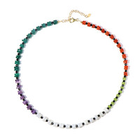 Collier en argent et Agate blanche