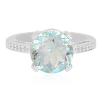 Bague en argent et Quartz lac de montagne