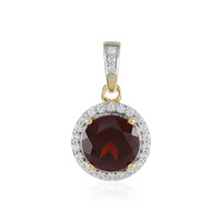 Pendentif en or et Grenat du Mozambique