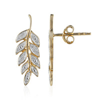 Boucles d'oreilles en argent et Diamant I3 (I)