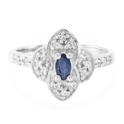 Bague en argent et Saphir du Laos