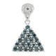Pendentif en argent et Diamant fantaisie