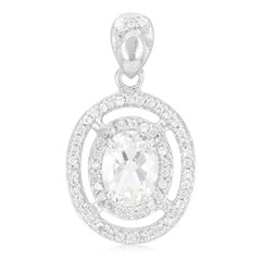 Pendentif en argent et Pétalite