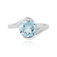 Bague en argent et Topaze bleu ciel