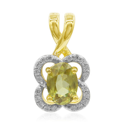 Pendentif en or et Sphène