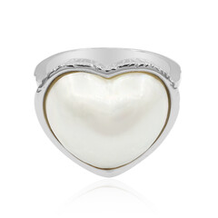 Bague en argent et Perle de Mabé (TPC)