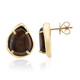 Boucles d'oreilles en or et Agate de Feu