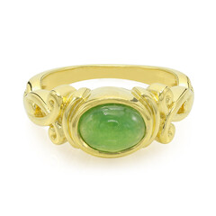 Bague en argent et Chrysoprase impériale