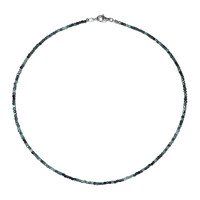 Collier en argent et Tourmaline bleue