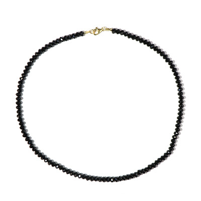 Collier en argent et Spinelle noir