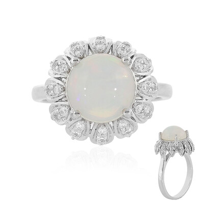Bague en argent et Opale Welo