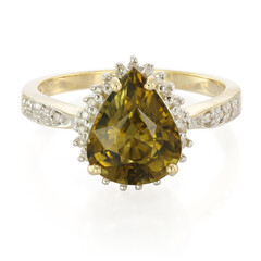 Bague en or et Tourmaline cuprifère