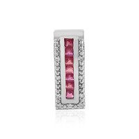 Pendentif en argent et Rubis de Madagascar