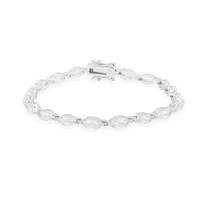 Bracelet en argent et Topaze blanche