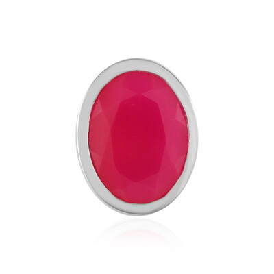 Pendentif en argent et Calcédoine rose (MONOSONO COLLECTION)