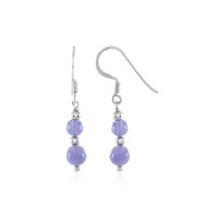 Boucles d'oreilles en argent et Tanzanite