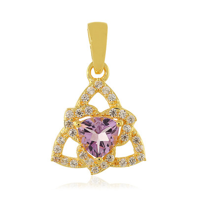 Pendentif en argent et Améthyste Rose de France