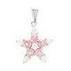 Pendentif en argent et Saphir Padparadscha