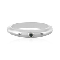 Bague en argent et Diamant bleu I2