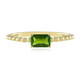 Bague en argent et Diopside de Russie