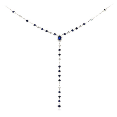Collier en or et Saphir bleu de Ceylan (CIRARI)