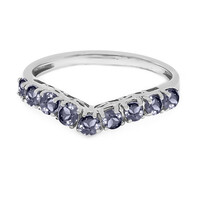 Bague en argent et Tanzanite non chauffée