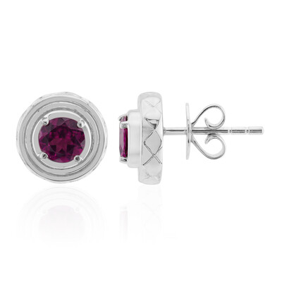 Boucles d'oreilles en argent et Grenat Roshoit (Pallanova)