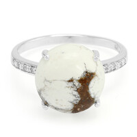 Bague en argent et Magnésite