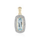 Pendentif en or et Topaze bleu ciel (SUHANA)
