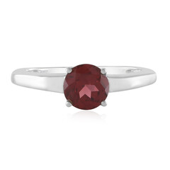 Bague en argent et Grenat du Mozambique