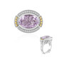 Bague en argent et Améthyste Rose de France (Dallas Prince Designs)