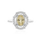 Bague en argent et Béryl jaune
