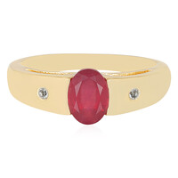 Bague en argent et Rubis de Madagascar