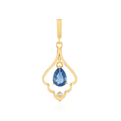 Pendentif en argent et Fluorite à couleur changeante