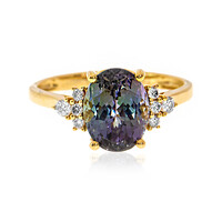 Bague en or et Tanzanite non chauffée (CIRARI)