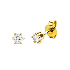 Boucles d'oreilles en or et Diamant SI