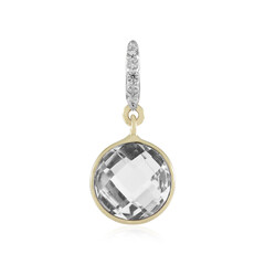 Pendentif en or et Topaze blanche