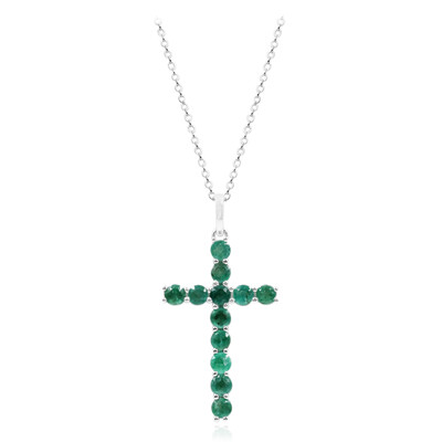 Collier en argent et Emeraude de Socoto
